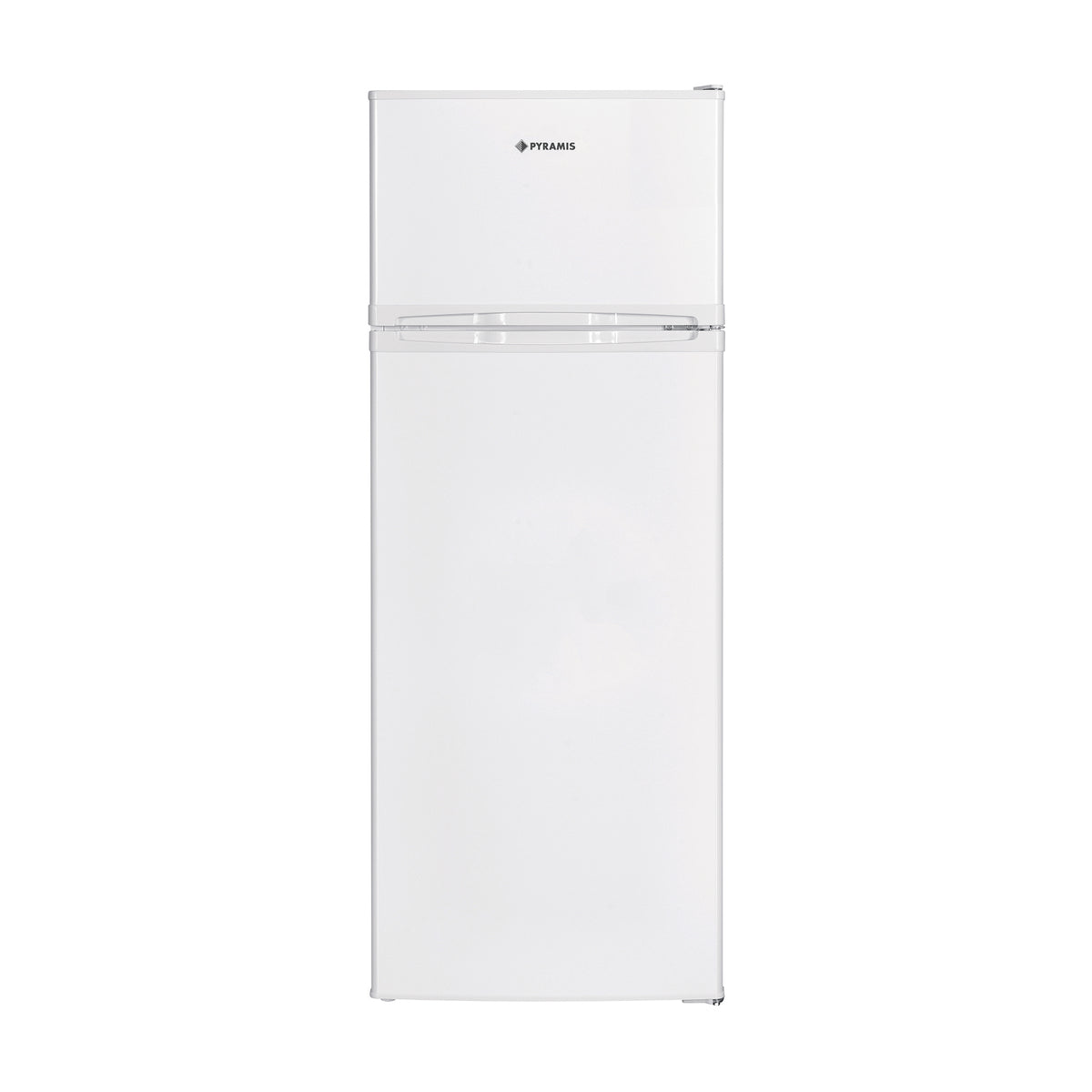 Frigider cu doua usi Pyramis FSS 143 White, sistem racire Static, clasa E, capacitate totala 206 litri