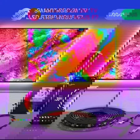 Banda LED RGB inteligenta pentru TV Nous F7 - EpicHome