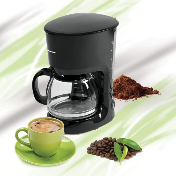 Cafetiera Heinner HCM-750BK, 750 W, 1.25 l, 10 cesti, Negru - EpicHome