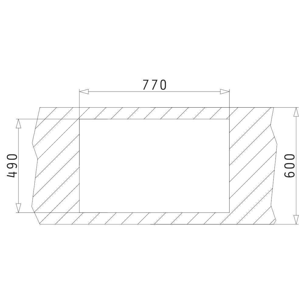 Chiuveta bucatarie granit Pyramis DIPLOS 79x51cm - EpicHome.ro