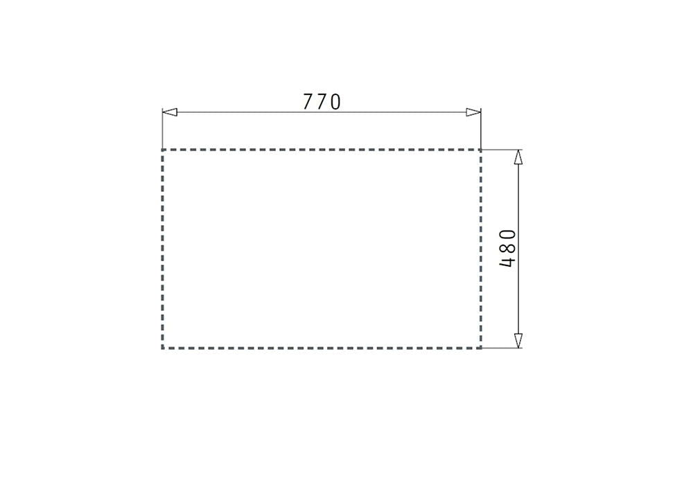 Chiuveta bucatarie granit Pyramis MIDO 79x50cm - EpicHome.ro