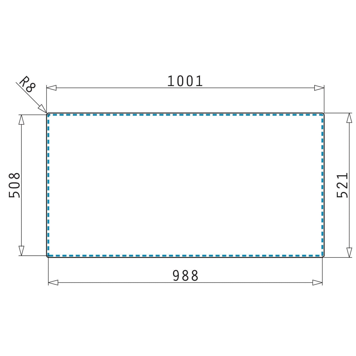Chiuveta bucatarie inox Pyramis OLYNTHOS 100x52cm - EpicHome