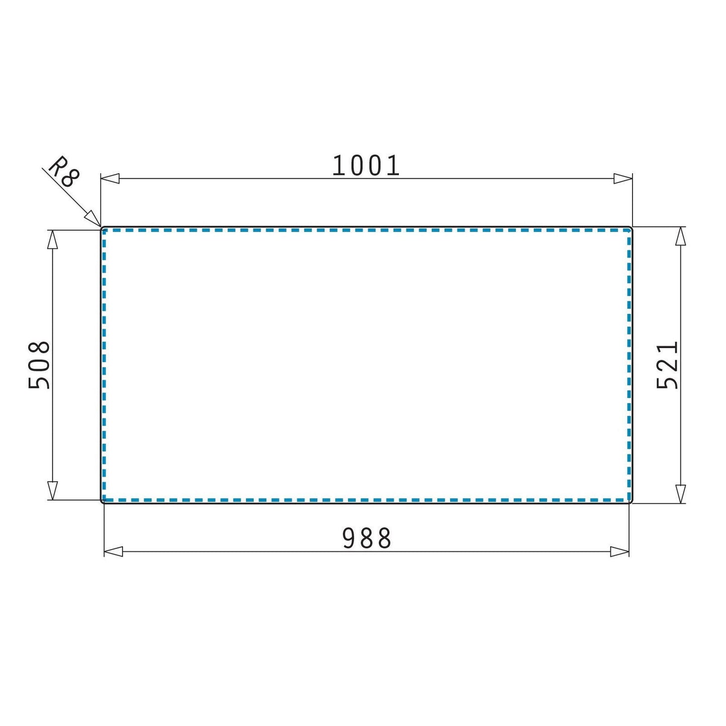 Chiuveta bucatarie inox Pyramis OLYNTHOS 100x52cm - EpicHome