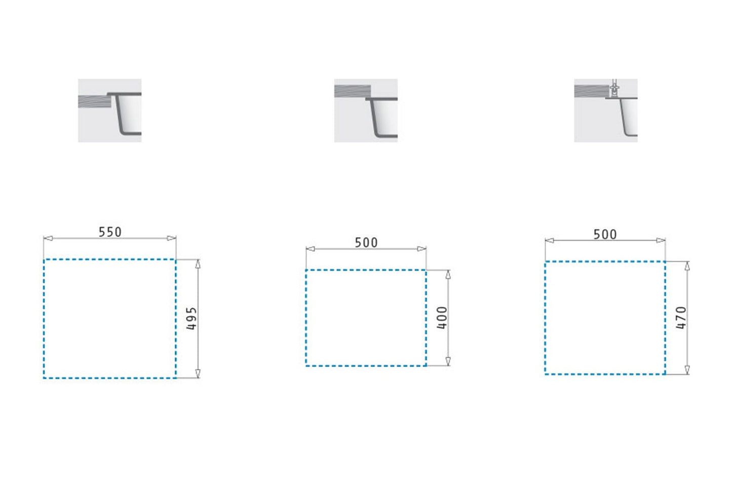 Chiuveta granit Pyramis SIROS 57x51,5 1B Gun Metal - EpicHome.ro