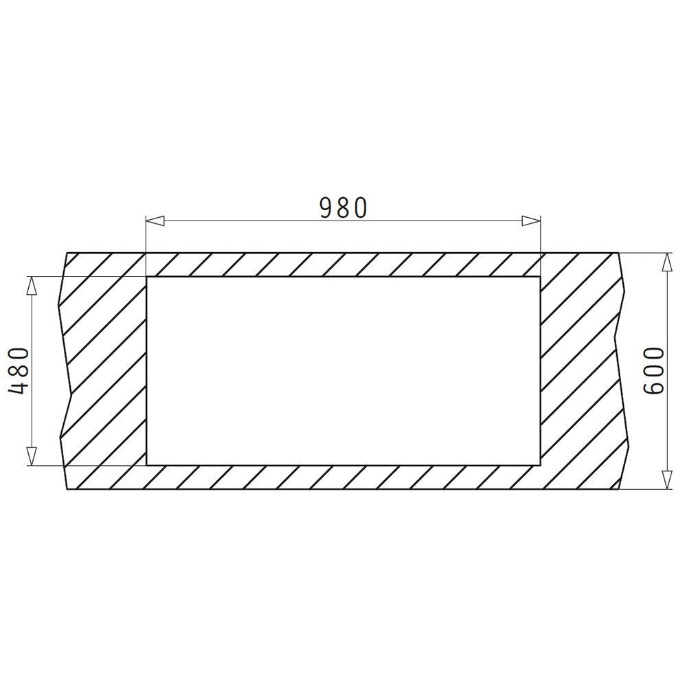 Chiuveta inox Pyramis ALEA 100x50cm - EpicHome.ro