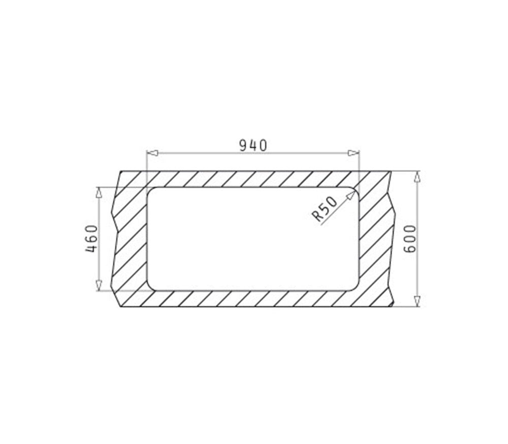 Chiuveta inox Pyramis SPACE PLUS 96x48 1B 1D - EpicHome.ro