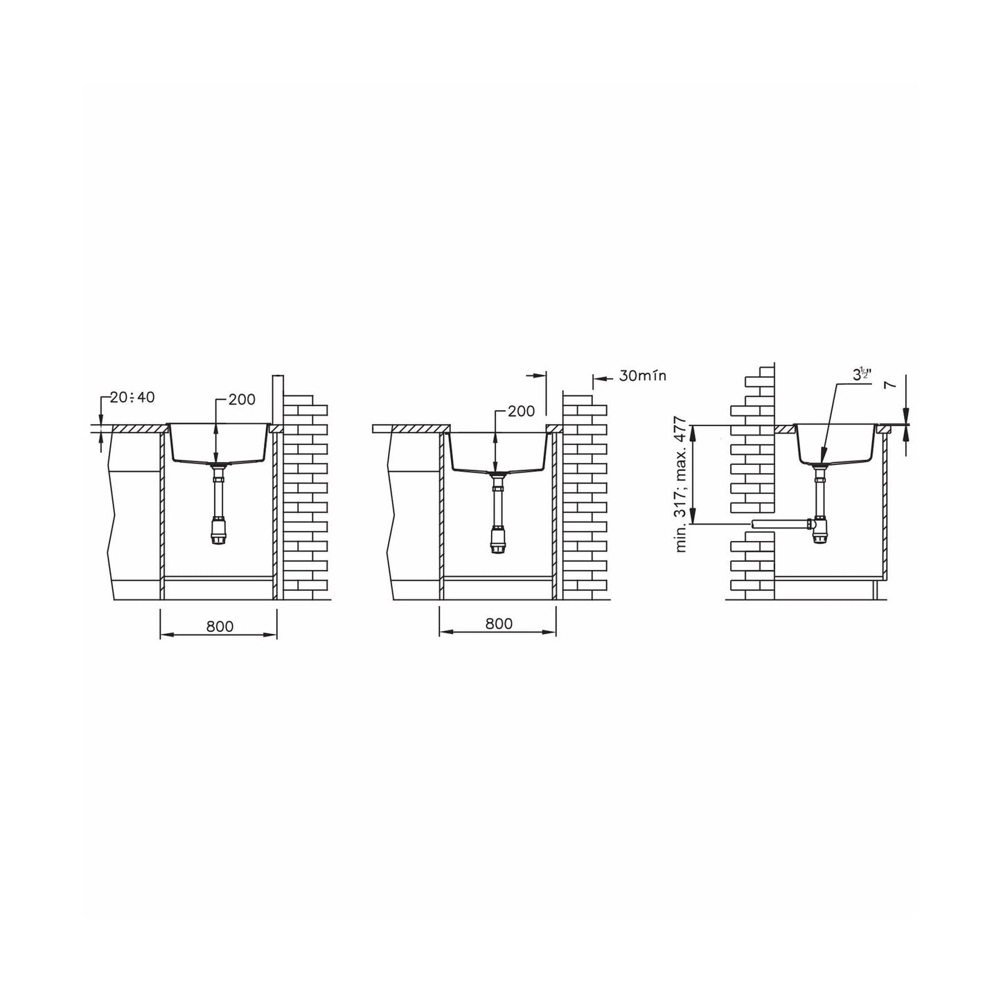 Chiuveta soft compozit Pyramis SQUARE 76x50cm - EpicHome.ro