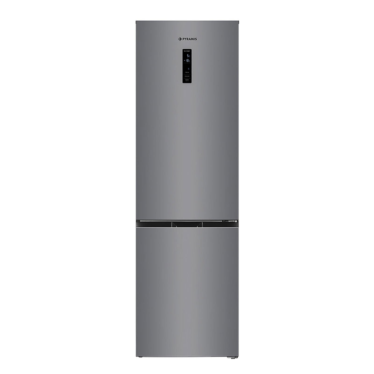 Combina frigorifica Pyramis FSO 195 Inox, Inverter, total NO FROST, clasa E, capacitate totala 347 litri - EpicHome.ro