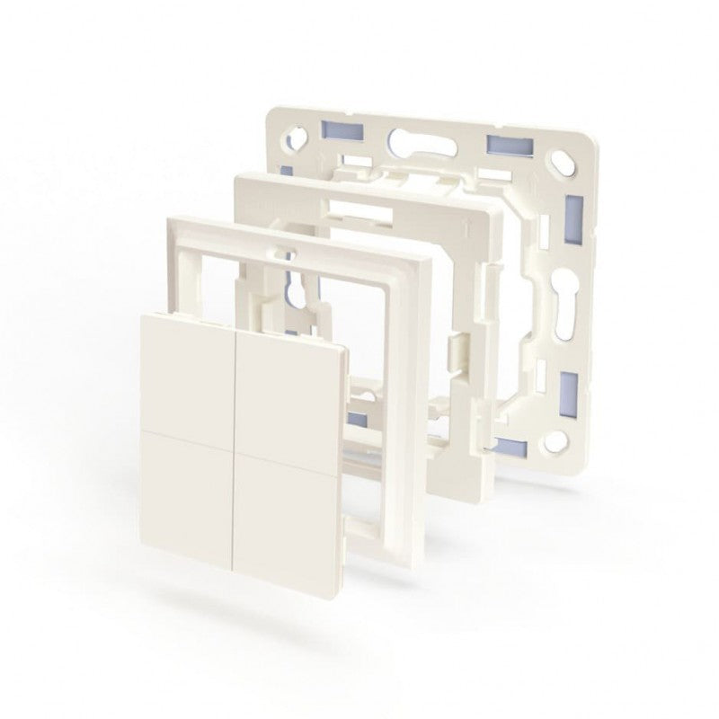 Comutator de perete Shelly BLU Wall Switch 4 + rama Gira Merten - EpicHome