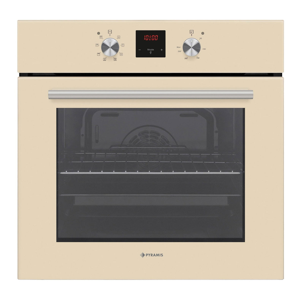Cuptor electric Pyramis 60IN 20.10.20.30.50 Pearl Glass, 8 functii, clasa A, 69 litri, timer electronic, butoane rotative - EpicHome.ro