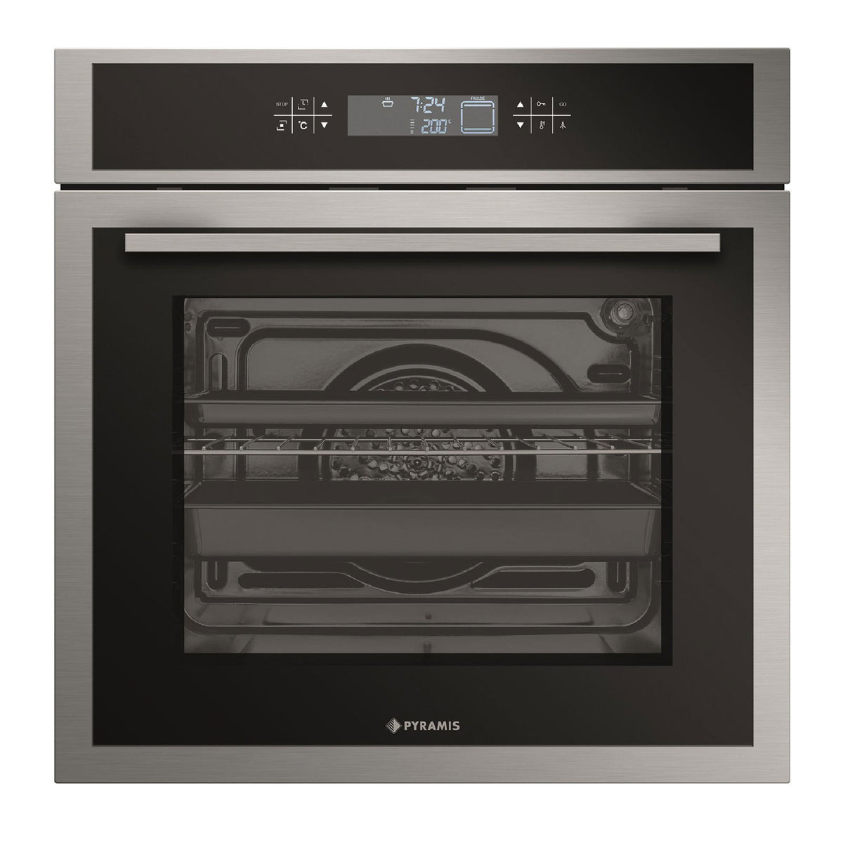 Cuptor electric Pyramis 731075 TC, 11 functii, clasa A, 73 litri, Soft Close, Cool touch, Full Touch Control - EpicHome.ro