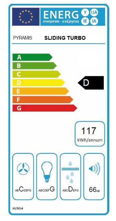 Hota telescopica Pyramis ELITELINE, Turbo, 1 motor, 581m³h, 60cm - EpicHome.ro