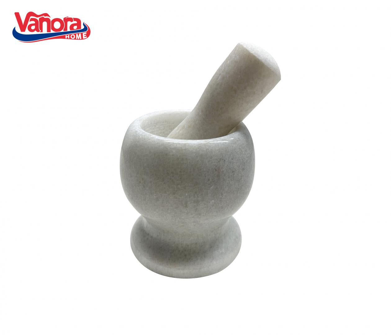 Mojar Cu Pistil Din Marmura, Dia 9.5 Cm, Vanora Home (Mix Doua Culori In Bax, 3 Buc/ Culoare) - EpicHome