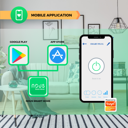 Pachet 4 prize smart Nous A1, Wi-Fi, 15A/3450W - EpicHome.ro