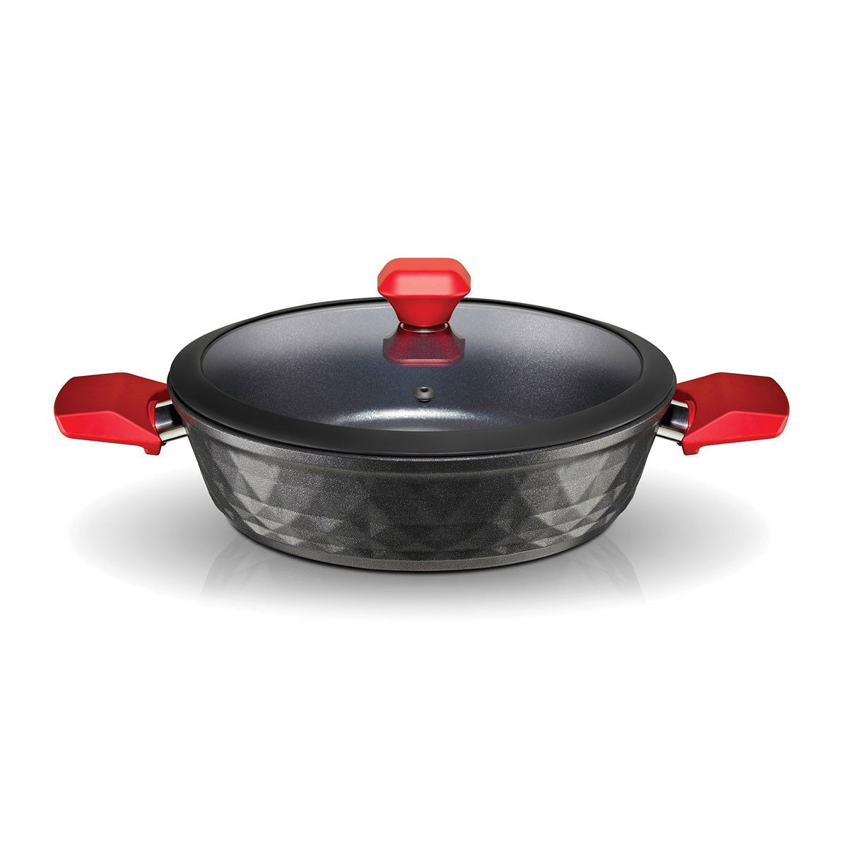 Tigaie saute aluminiu Pyramis RED DIAMOND 30cm - EpicHome