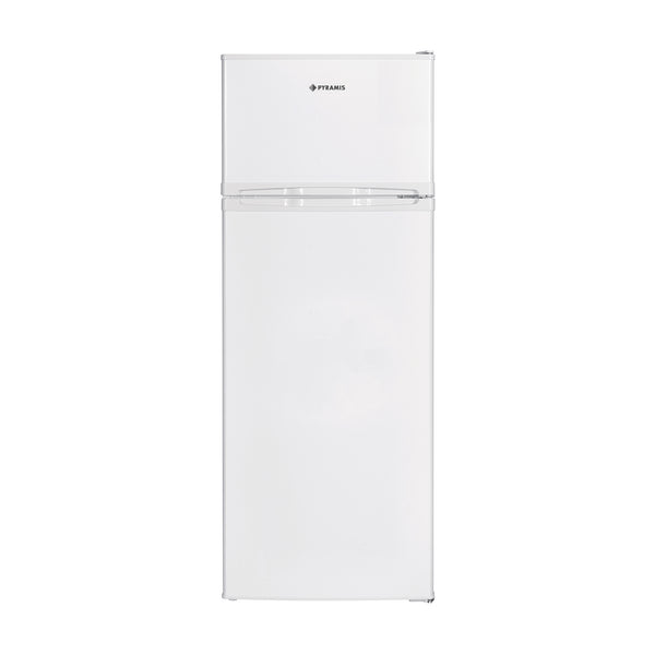 Frigider cu doua usi Pyramis FSS 143 White, sistem racire Static, clasa E, capacitate totala 206 litri