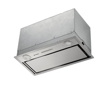 Hota total incorporabila Pyramis Turbo Plus, 55 cm, 1 motor, 730m³h, electronic control, Timer, finisaj metal vopsit gri si rama inox