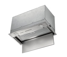 Hota total incorporabila Pyramis Turbo Plus, 55 cm, 1 motor, 730m³h, electronic control, Timer, finisaj metal vopsit gri si rama inox