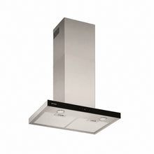 Hota decorativa Pyramis GRANDEZZO, putere de absorbtie 679mc/h, Touch Control, Timer, Boost mode, 1 motor turbo, finisaj inox si sticla neagra