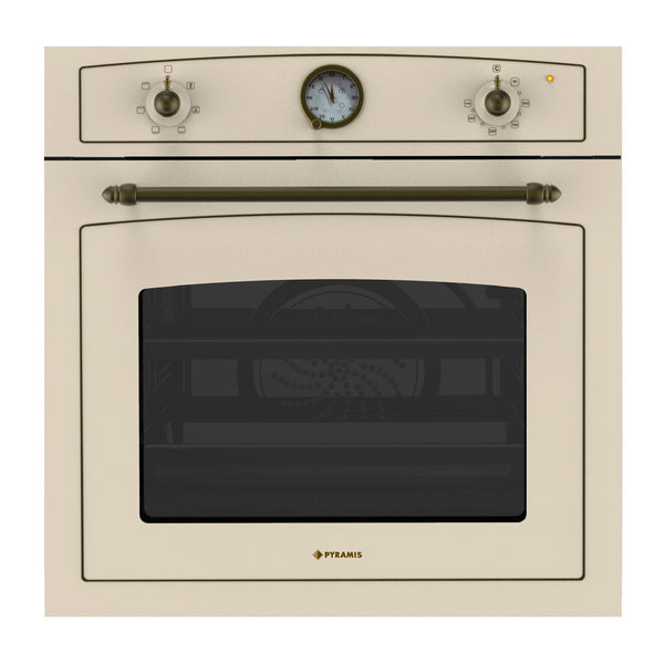 Cuptor electric Pyramis 60IN 8070, 6 functii, clasa A, volum 64 litri, timer electronic, finisaj rustic