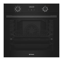 Cuptor electric Pyramis 60IN 4030 ND Smoked 3Glass, 9 functii, clasa A, 76 litri, Soft Close, AirFry, ghidaje telescopice, butoane retractabile mari, timer digital