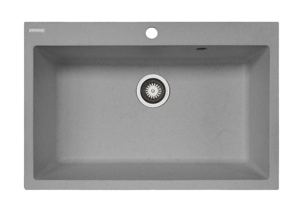 Chiuveta soft compozit Pyramis SQUARE 76x50cm, montaj pe blat sau sub blat