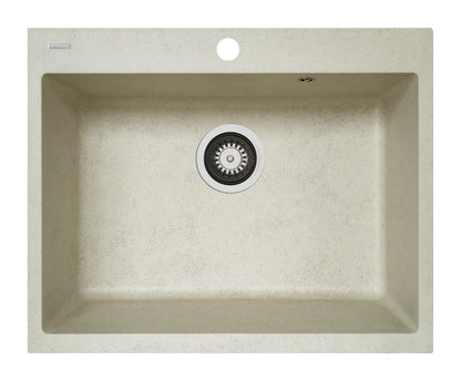 Chiuveta soft compozit Pyramis SQUARE 60x50cm, montaj pe blat sau sub blat