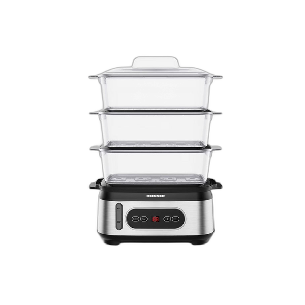 Aparat de gatit cu aburi Heinner HSA-D950SS, 950W, display LED, 1.5 litri