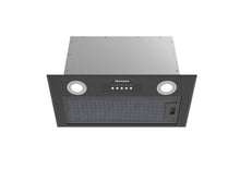 Hota total incorporabila Pyramis MD, 1 motor, putere de absorbtie maxima 618mc/h, 52cm, Touch control, finisaj metal vopsit negru