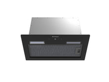 Hota total incorporabila Pyramis MD, 1 motor, putere de absorbtie maxima 618mc/h, 52cm, Touch control, finisaj sticla neagra