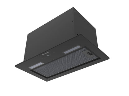 Hota total incorporabila Pyramis MD, 1 motor, putere de absorbtie maxima 618mc/h, 52cm, Touch control, finisaj sticla neagra
