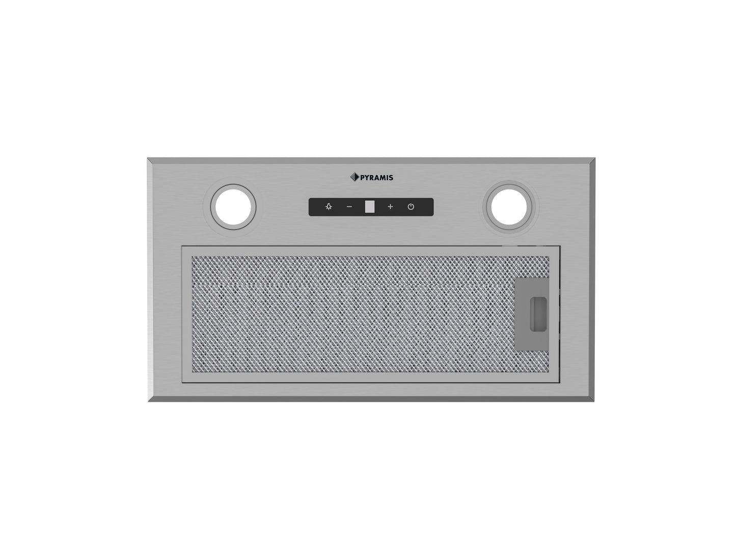 Hota total incorporabila Pyramis MD, 1 motor, putere de absorbtie maxima 618mc/h, 52cm, Touch control, finisaj inox