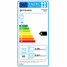 Cuptor electric Pyramis 60IN 6070 Megalo Inox, 8 functii, clasa A, volum 65 litri, Aqua Clean