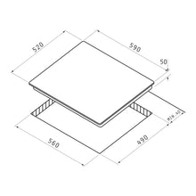 Plita gaz Pyramis 60KF 871, finisaj Rustic, wok, gratare fonta, 59x52cm