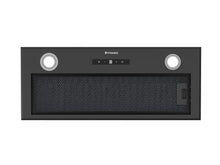 Hota total incorporabila Pyramis MD, 1 motor, putere de absorbtie maxima 618mc/h, 70cm, Touch control, finisaj metal vopsit negru