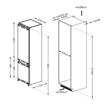Combina frigorifica incorporabila Pyramis BBI FNF193RO, Full NO FROST, Metal Cooling, clasa E, capacitate totala 305 litri