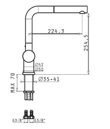 Baterie bucatarie Pyramis ALADIA Crom - EpicHome