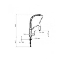 Baterie bucatarie Semi Profesionala Pyramis CRESENTO Crom - EpicHome