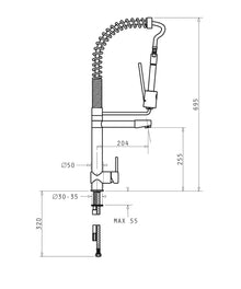Baterie bucatarie Semi Profesionala Pyramis VIRTUOSO Crom - EpicHome