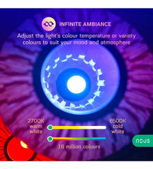 Bec Inteligent cu LED Nous P3, E27, RGB, 810 lm, 9W, WiFi - EpicHome.ro