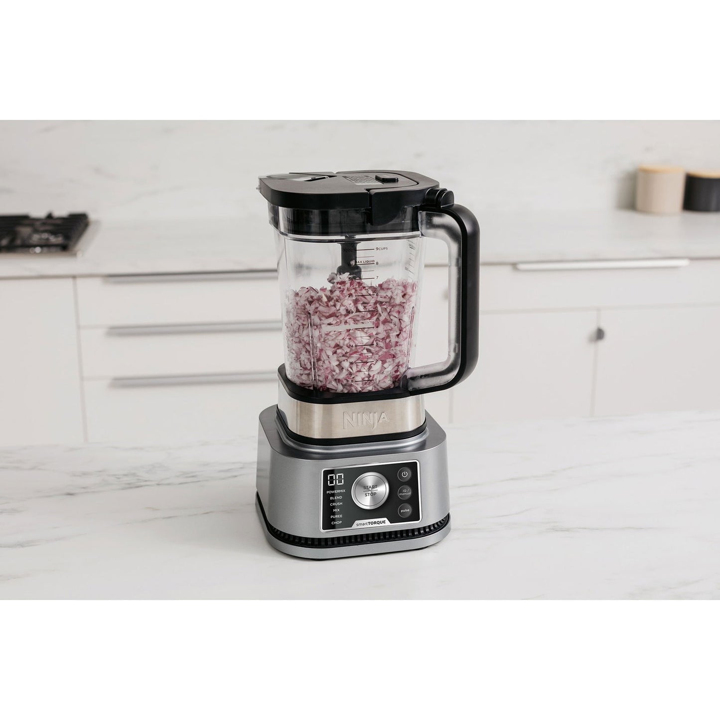 Blender Ninja Foodi Power Nutri 3-in-1, CB350EU, cu motor cu cuplu inteligent si 6 programe Auto-I - EpicHome