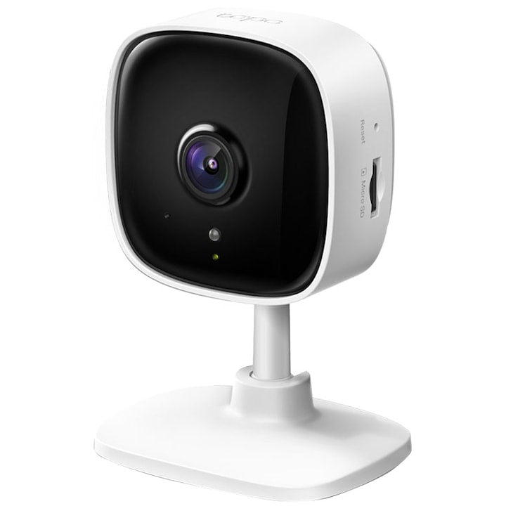 Camera de supraveghere Smart TP-Link Tapo C110 cu Night Vision, Ultra HD, Utilizare Baby Monitor Wireless Audio Video, Detectarea miscarii, Alarma sonora si luminoasa, Two-Way Audio, Mod Privacy, Stocare locala, IP Wi-Fi, Alb - EpicHome