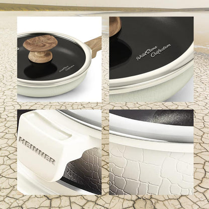 Caserola aluminiu + capac 18x9cm, Wild Stone, Cooking By Heinner - EpicHome