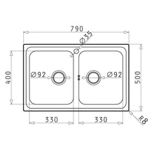 Chiuveta inox Pyramis ALEA 79x50 2B - EpicHome.ro