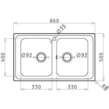 Chiuveta inox Pyramis ALEA 86x50 2B - EpicHome.ro