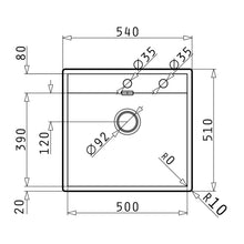 Chiuveta inox Pyramis KRYPTO 54x51 1B - EpicHome.ro
