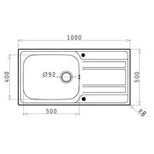 Chiuveta inox Pyramis ZEDA EXTRA 100x50 1B 1D - EpicHome.ro