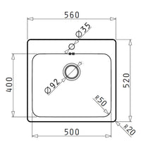 Chiuveta inox Pyramis ZERIA 56x52 1B - EpicHome.ro