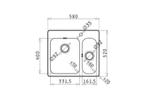 Chiuveta inox Pyramis ZERIA 58x52cm - EpicHome.ro