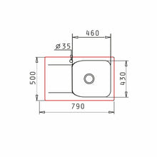 Chiuveta soft compozit Pyramis MAGNIFICA 79x50cm cuva dreapta - EpicHome